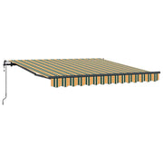 Vidaxl inklapbaar zonnescherm groen en geel 350 x 250 cm - afbeelding 2