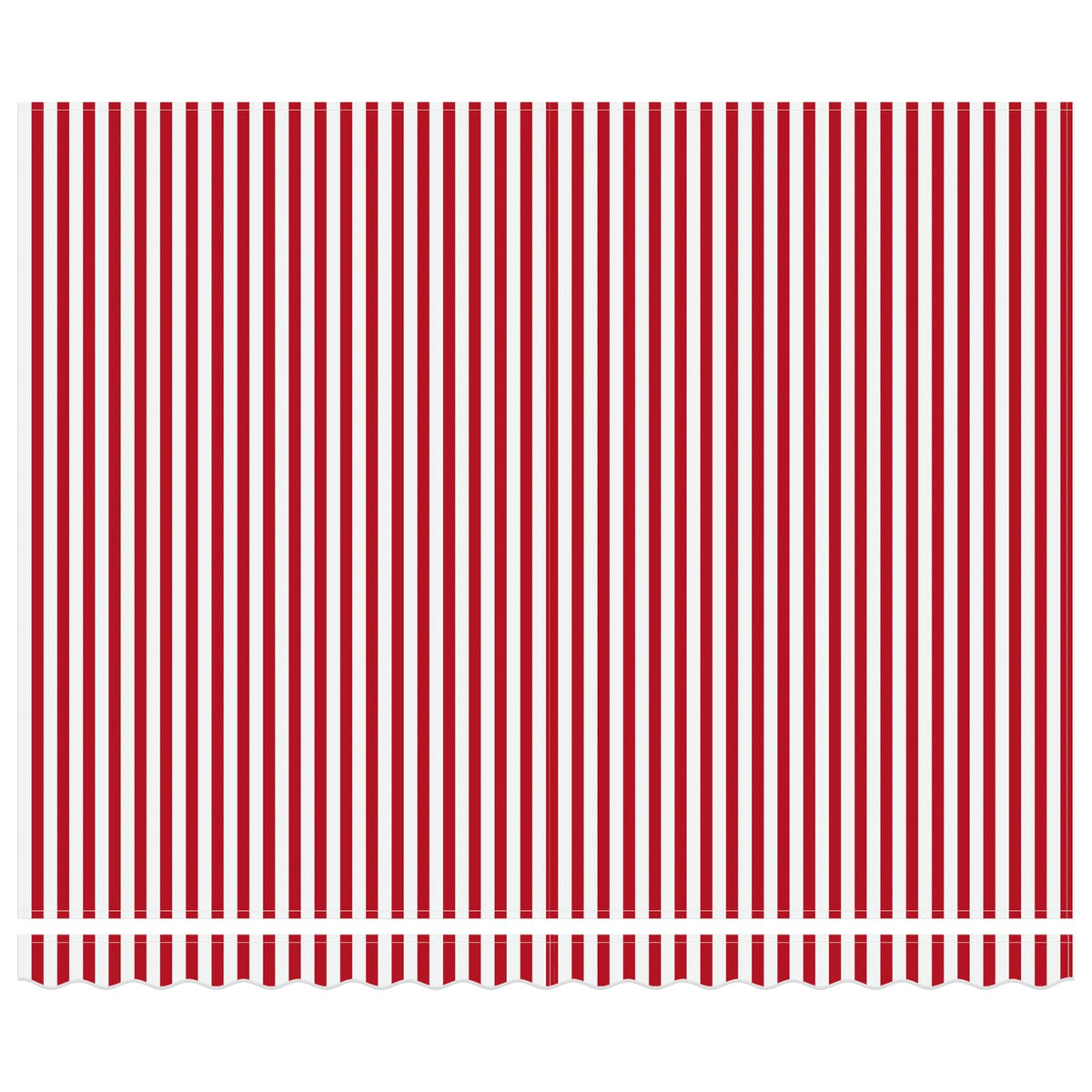 Vidaxl inklapbaar zonnescherm rood en wit 400 × 300 cm
