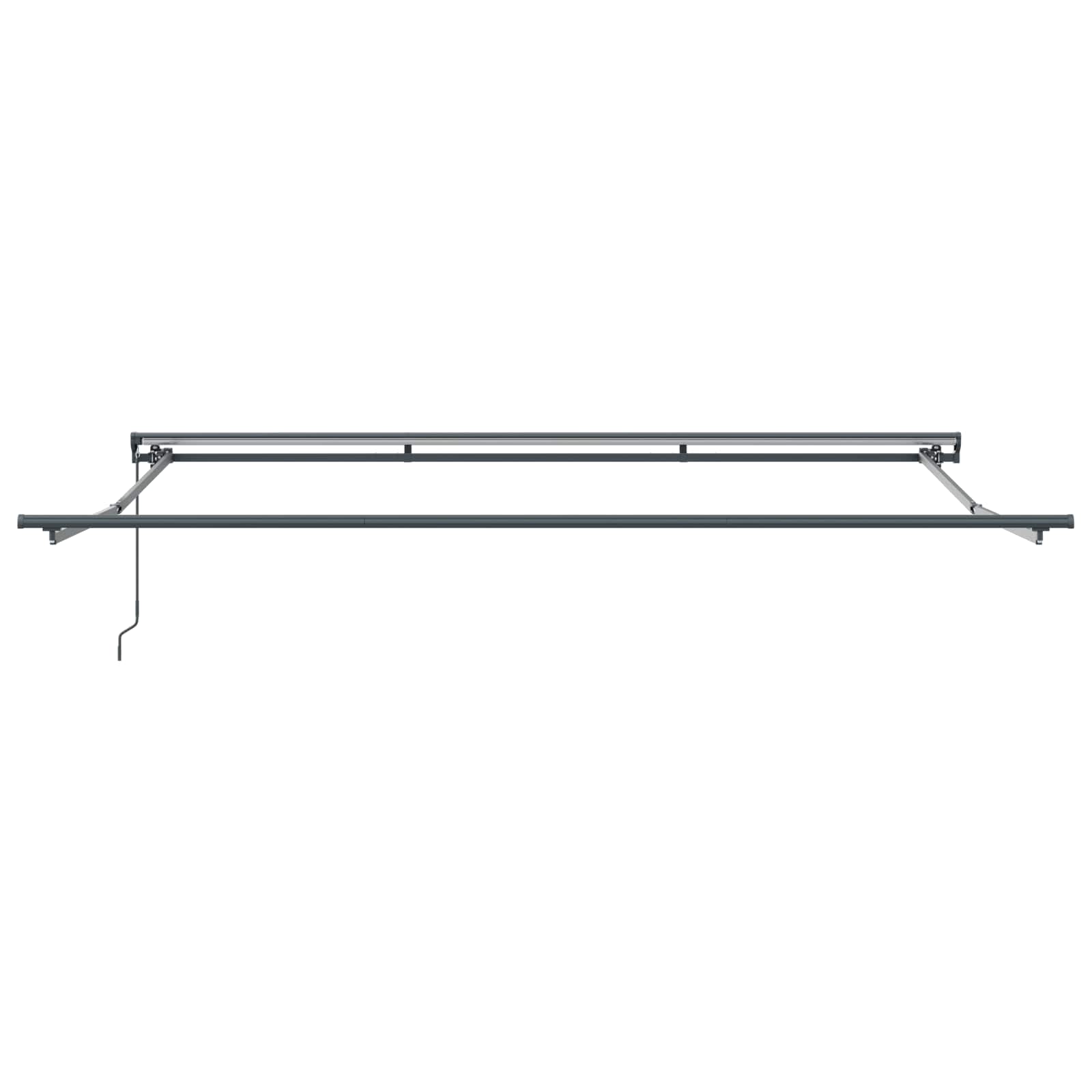 Vidaxl inklapbaar zonnescherm rood en wit 400 × 300 cm