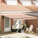 Vidaxl uitschuifbare luifel meerkleurig 400 × 300 cm stof en aluminium
