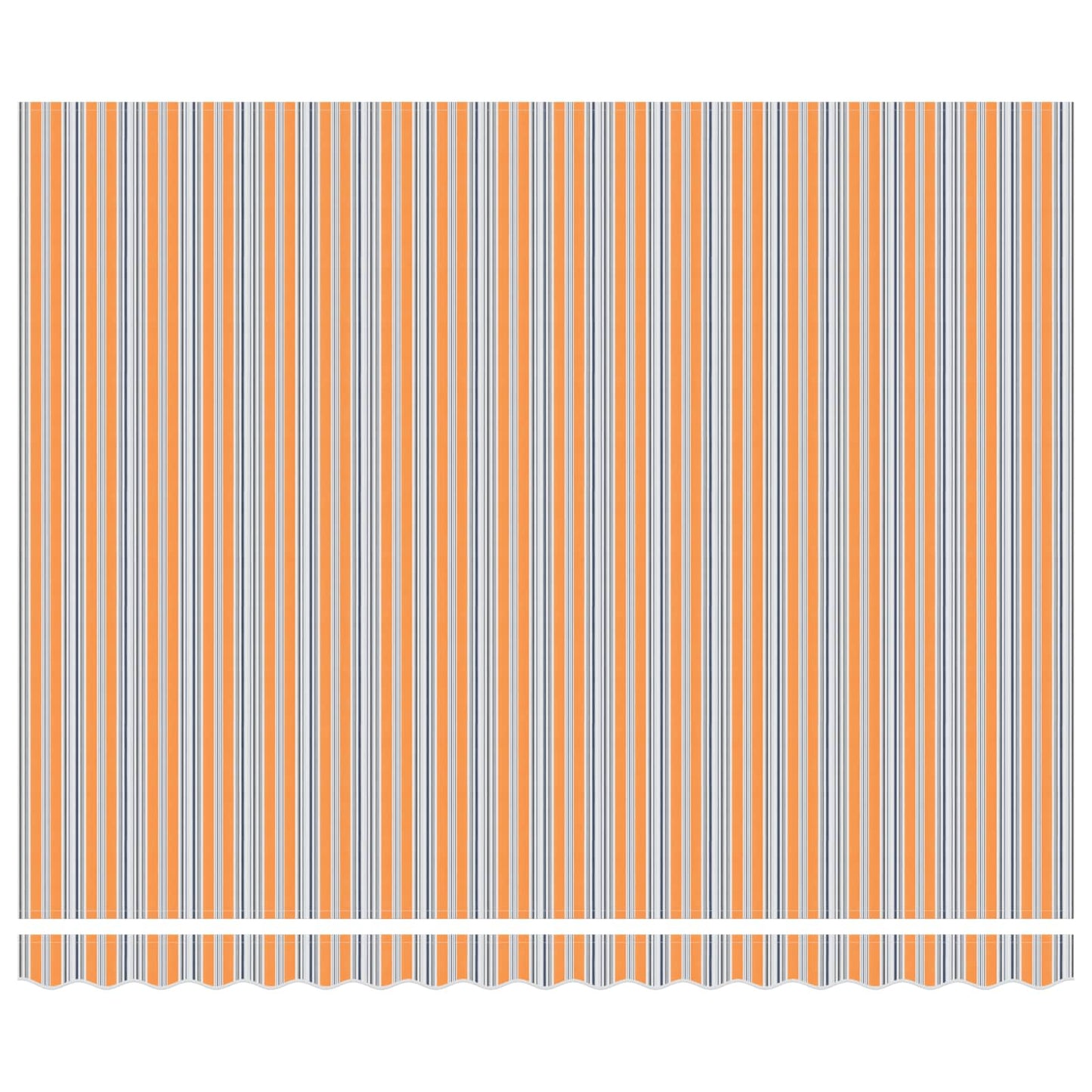 Vidaxl inklapbaar zonnescherm blauw en oranje 400 × 300 cm