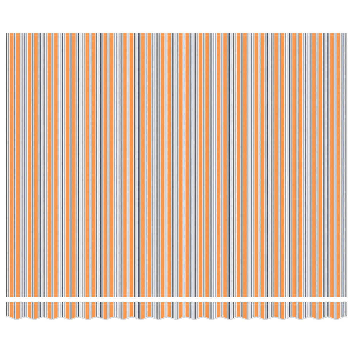 Vidaxl inklapbaar zonnescherm blauw en oranje 400 × 300 cm