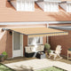 Vidaxl uitschuifbare luifel meerkleurig 400 × 300 cm stof en aluminium