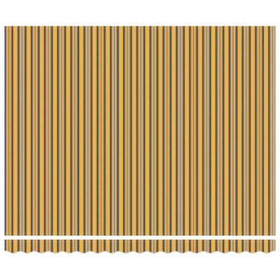 Vidaxl inklapbaar zonnescherm geel en grijs 400 × 300 cm