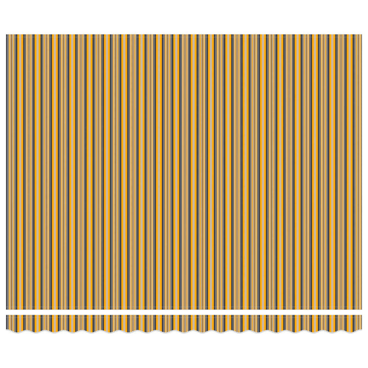 Vidaxl inklapbaar zonnescherm geel en grijs 400 × 300 cm