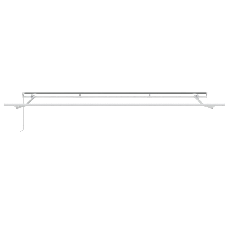 Vidaxl uitschuifbare luifel wit 400 × 300 cm polyester en aluminium