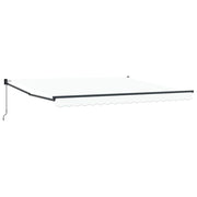 Vidaxl uitschuifbare luifel wit 400 × 300 cm - afbeelding 2