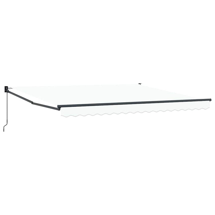 Vidaxl uitschuifbare luifel wit 400 × 300 cm