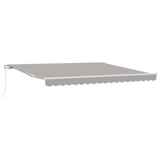 Vidaxl inklapbaar zonnescherm lichtgrijs 400 × 300 cm - afbeelding 1