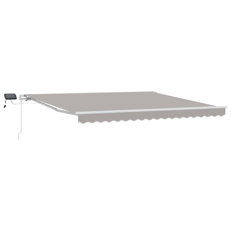 Vidaxl inklapbaar zonnescherm lichtgrijs 400 × 300 cm stof en staal