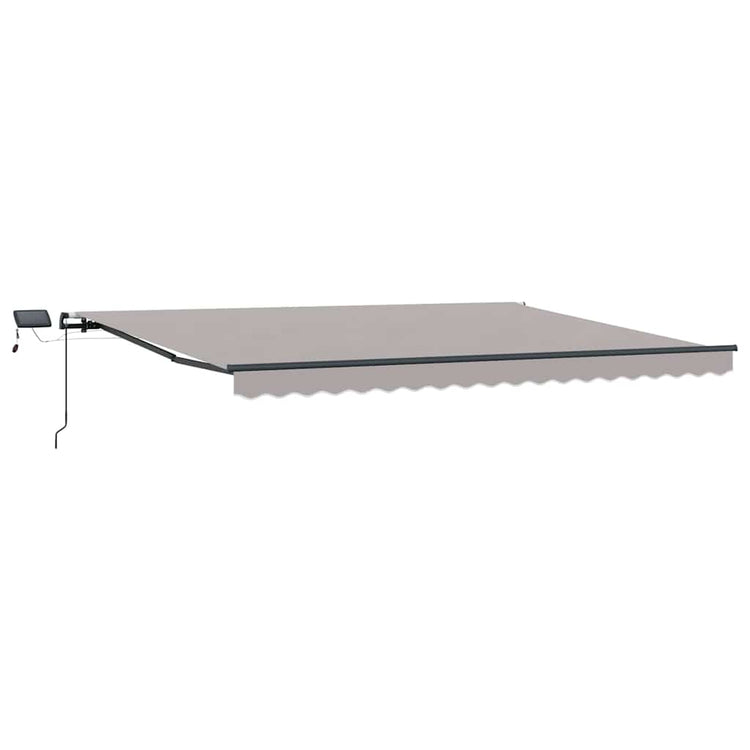 Vidaxl inklapbaar zonnescherm lichtgrijs 400 ×300 cm stof