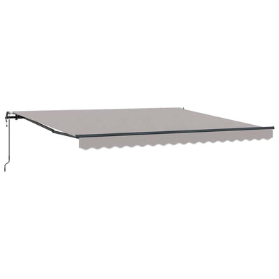 Vidaxl inklapbaar zonnescherm lichtgrijs 400 × 300 cm