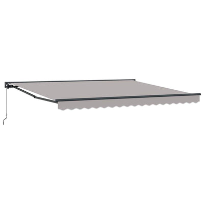 Vidaxl inklapbaar zonnescherm lichtgrijs 400 × 300 cm