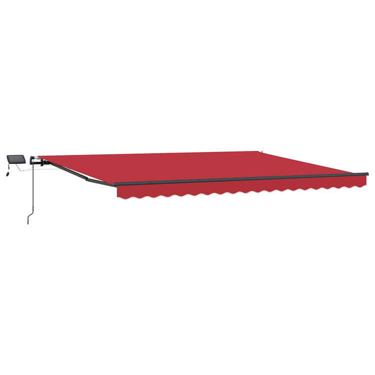 Vidaxl inklapbaar zonnescherm rood 400 × 300 cm stof