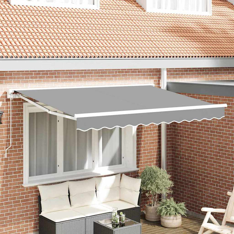 Vidaxl zijde frame verstelbaar wit 3,5 x 2 m staal