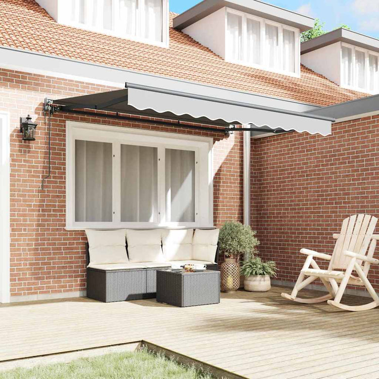 Vidaxl zijde frame antraciet 2,5 x 2 m metaal