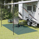 Vidaxl tenttapijt groen 400 × 350 cm polyester