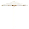 Vidaxl tuinparasol crème wit ø 270 x 260 cm bamboe