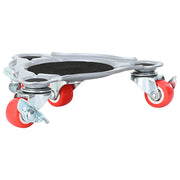 Vidaxl meubelrollers 4 st met lifter 14,5x13,5x4 cm staal 400 kg - afbeelding 2