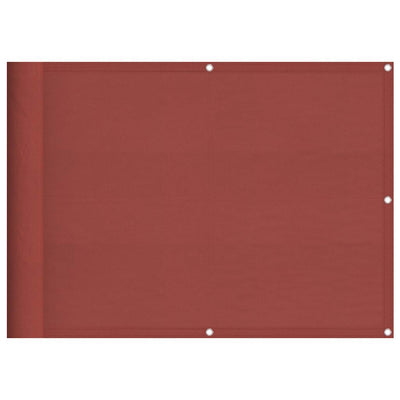 Vidaxl balkonscherm terracotta 75x1000 cm 100% polyester oxford