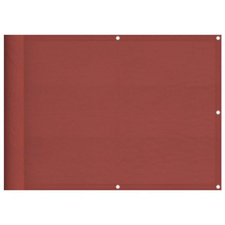 Vidaxl balkonscherm terracotta 75x1000 cm 100% polyester oxford