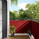 Vidaxl balkonscherm rood 90x1000 cm 100% polyester oxford