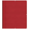 Vidaxl balkonscherm rood 120x700 cm 100% polyester oxford