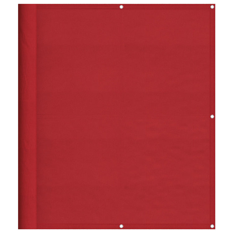 Vidaxl balkonscherm rood 120x700 cm 100% polyester oxford