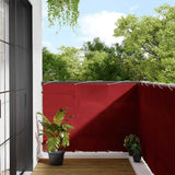 Vidaxl balkonscherm rood 120x800 cm 100% polyester oxford - afbeelding 1
