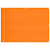 Vidaxl balkonscherm oranje 75x1000 cm 100% polyester oxford