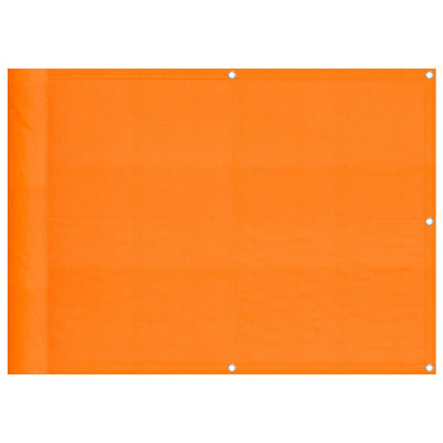 Vidaxl balkonscherm oranje 75x1000 cm 100% polyester oxford