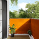 Vidaxl balkonscherm oranje 120x800 cm 100% polyester oxford