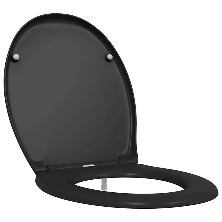 Vidaxl toiletzitting zwart 47 x 37 x 4 cm duroplast
