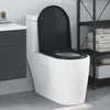 Vidaxl toiletzitting zwart 49 x 36 x 4 cm duroplast