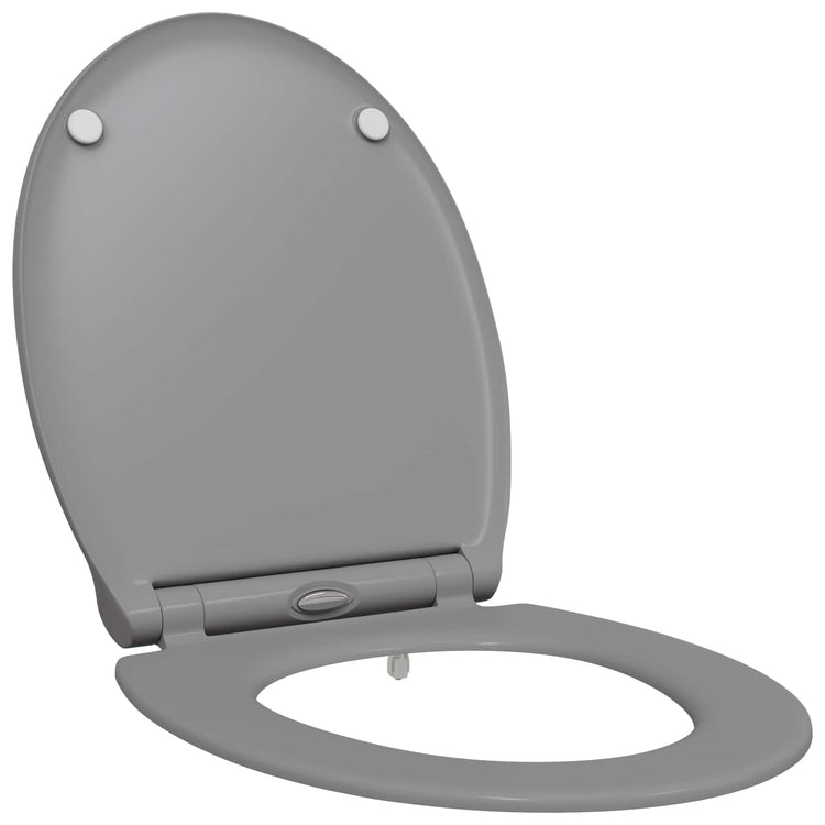 Vidaxl toiletzitting grijs 45,5 x 37,5 x 3,8 cm duroplast