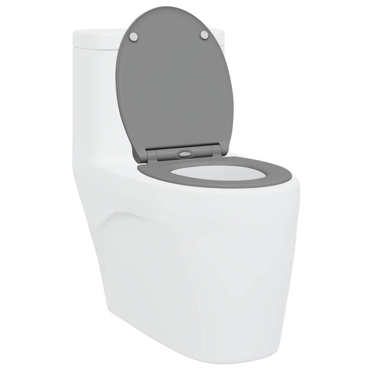 Vidaxl toiletzitting grijs 45,5 x 37,5 x 3,8 cm duroplast