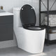 Vidaxl toiletzitting zwart 45,5 x 37,5 x 3,8 cm duroplast