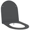 Vidaxl toiletzitting antraciet 47 x 36 x 3,4 cm duroplast