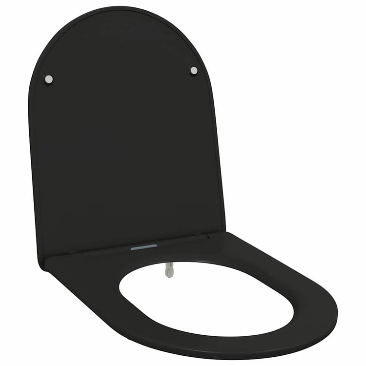 Vidaxl toiletzitting zwart 47 x 36 x 3,4 cm duroplast
