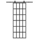 Vidaxl schuifdeur met beslag 76x205 cm esg-glas en aluminium