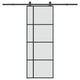 Vidaxl schuifdeur met beslag 76x205 cm esg-glas en aluminium