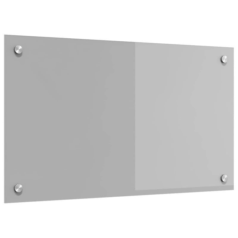 Vidaxl keuken spatscherm lichtgrijs 70 x 40 cm gehard glas