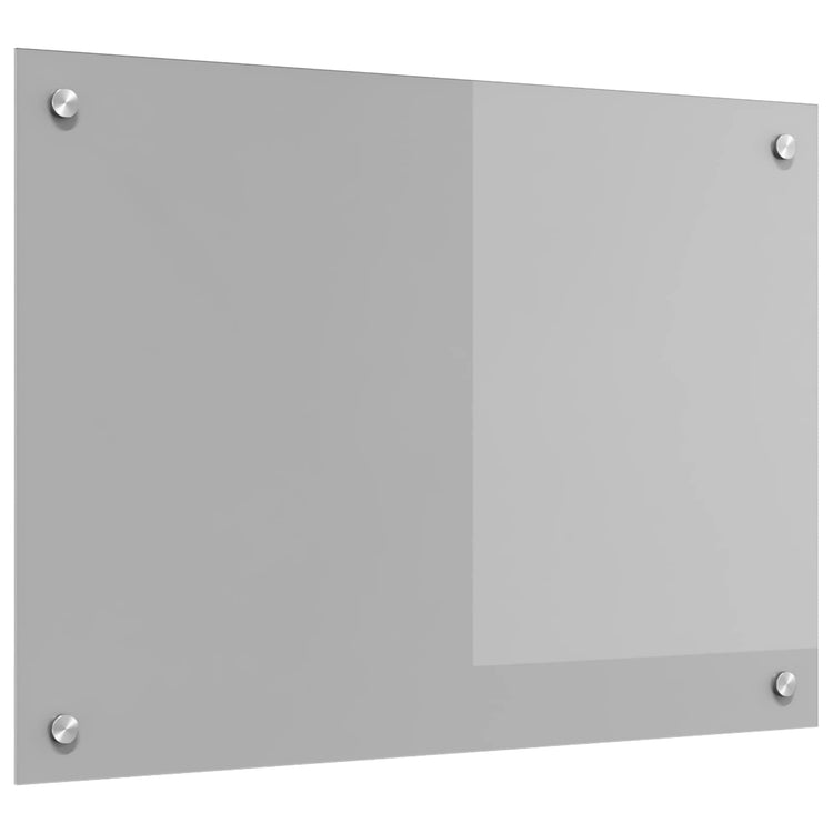 Vidaxl keukenachterwand lichtgrijs 70 x 50 cm gehard glas