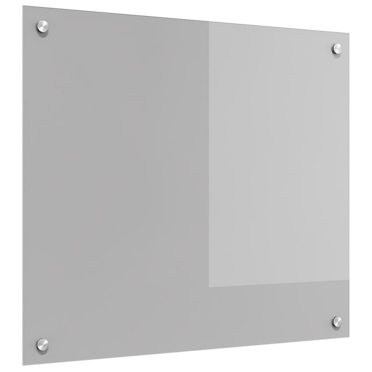 Vidaxl keukenachterwand lichtgrijs 70 x 60 cm gehard glas