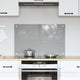 Vidaxl keukenachterwand lichtgrijs 80 x 50 cm gehard glas