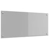 Vidaxl keuken spatscherm lichtgrijs 90 x 40 cm gehard glas