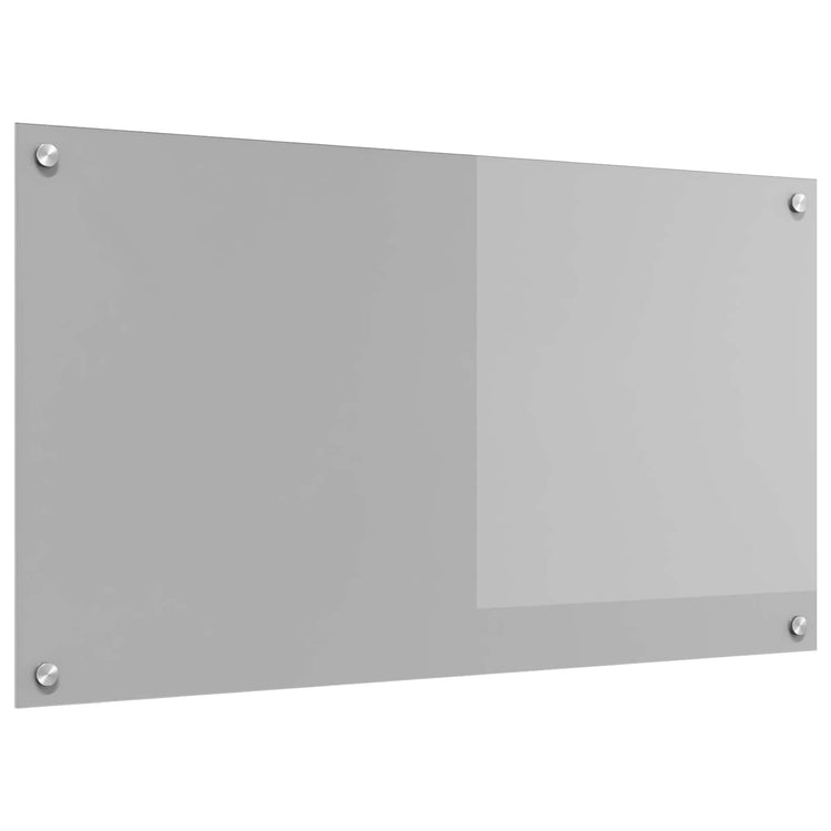 Vidaxl keukenachterwand lichtgrijs 90 x 50 cm gehard glas