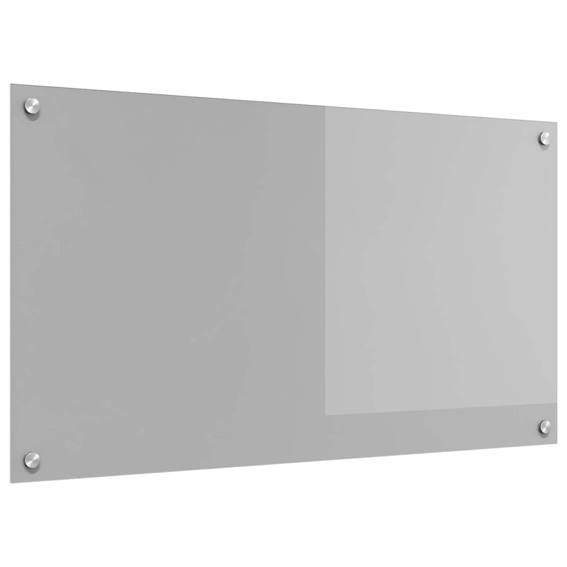 Vidaxl keuken spatscherm lichtgrijs 90 x 50 cm gehard glas
