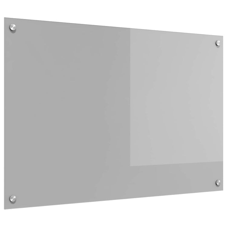Vidaxl keukenachterwand lichtgrijs 90 x 60 cm gehard glas