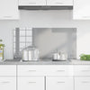 Vidaxl keuken spatscherm lichtgrijs 100 x 50 cm gehard glas